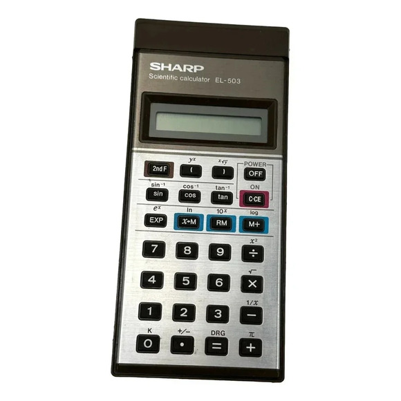 Sharp EL-5O3 Scientific Calculator Vintage circa 1979 Working Manual  with Box - Picture 9 of 12